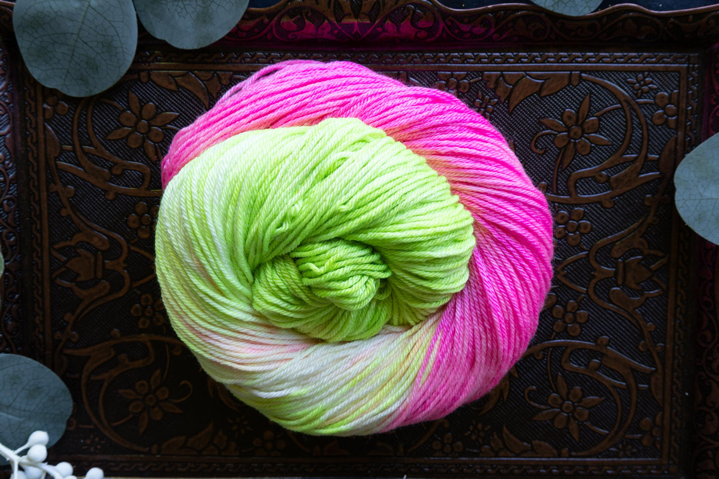 Kiwi Strawberry Sorbet - Silk Sheep - DK Weight