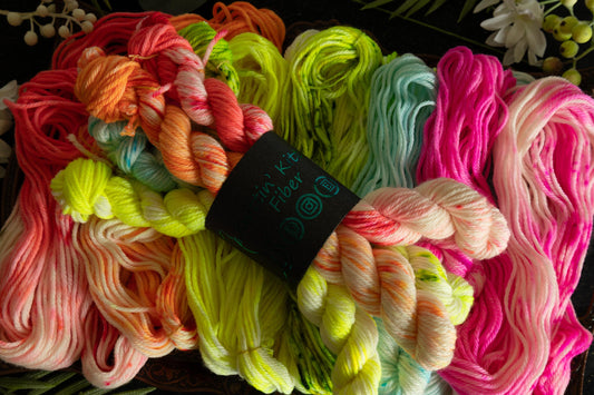 Neon Rainbow - Mini Skein Set