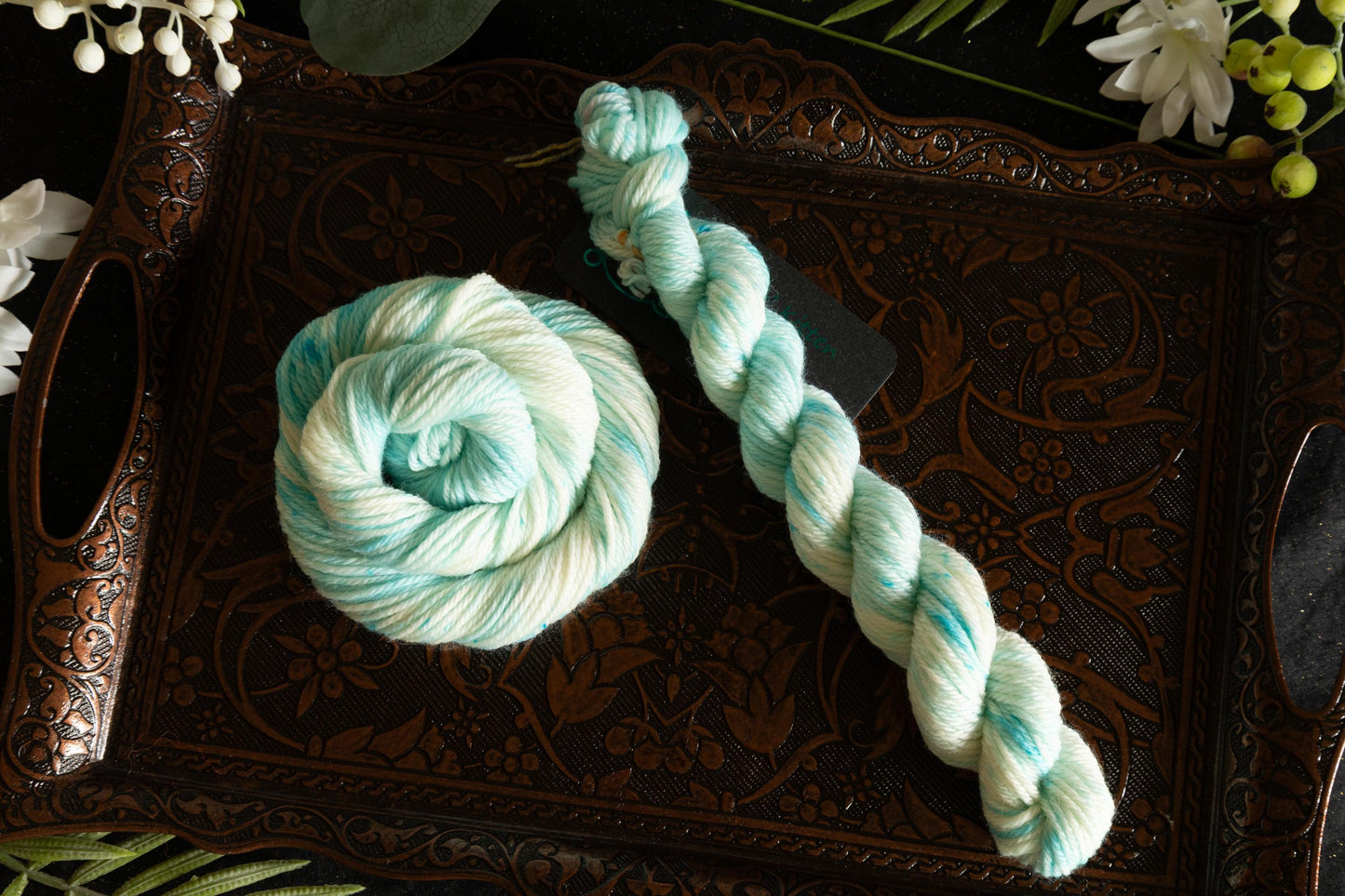Ice Blue - Mini Skein