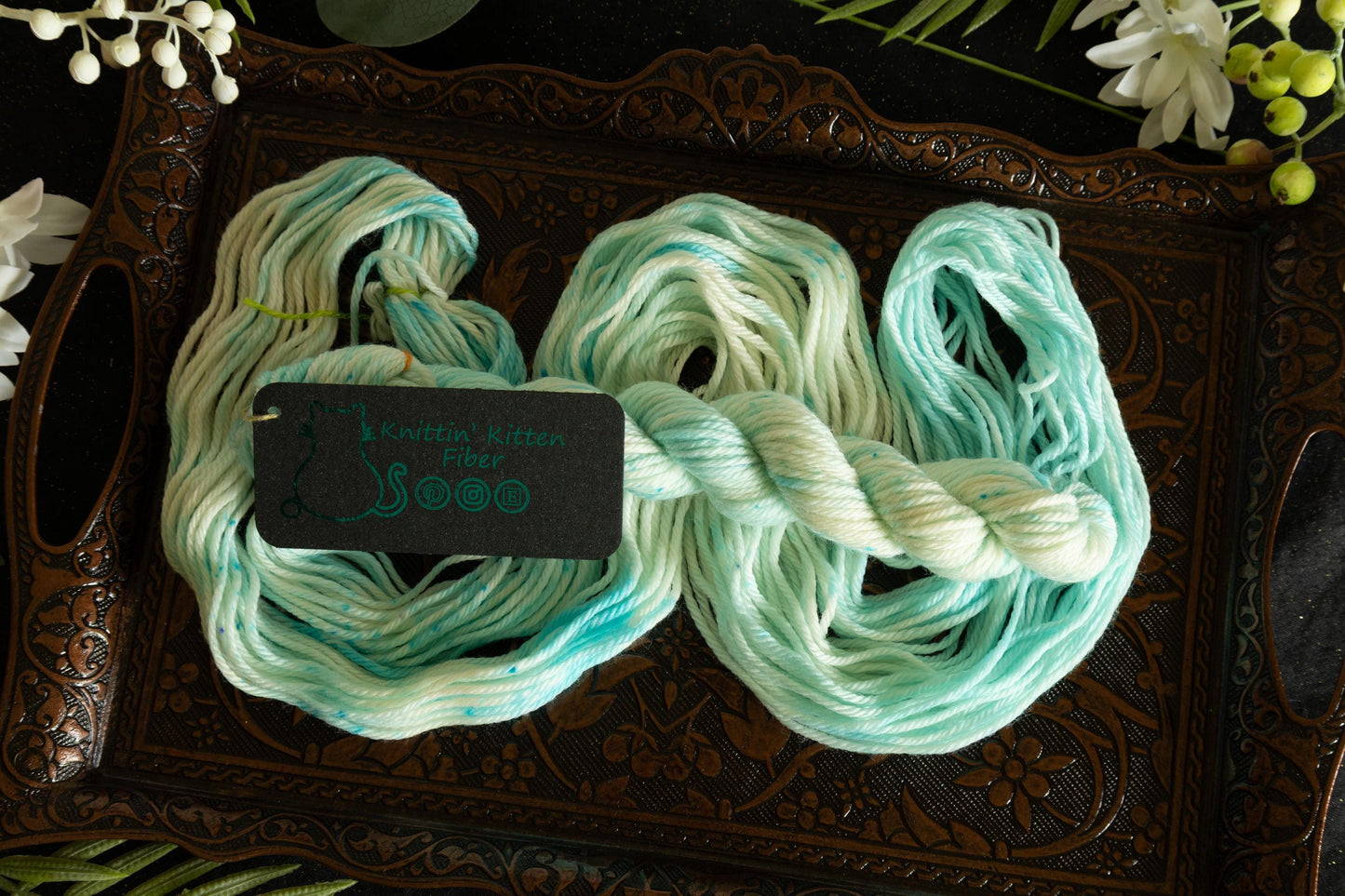 Ice Blue - Mini Skein