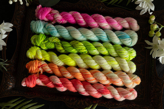 Neon Rainbow - Mini Skein Set