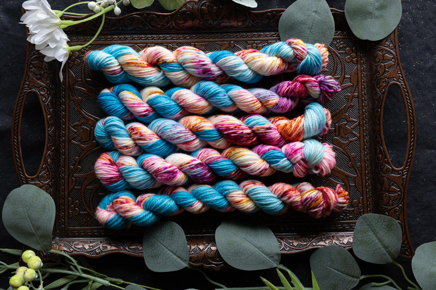 Blossom Enchantment - Mini Sock - Fingering Weight