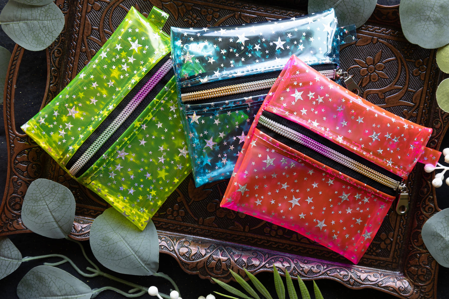 Vinyl Pouch and Gummy Bear Stitch Marker Set