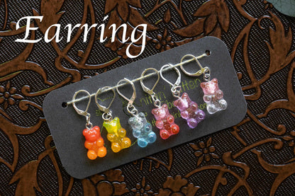 Vinyl Pouch and Gummy Bear Stitch Marker Set