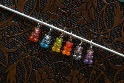 Vinyl Pouch and Gummy Bear Stitch Marker Set