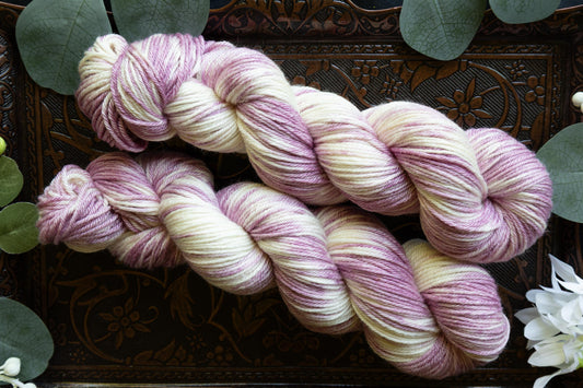 Blackberry Vanilla Swirl - Silk Sheep - DK Weight