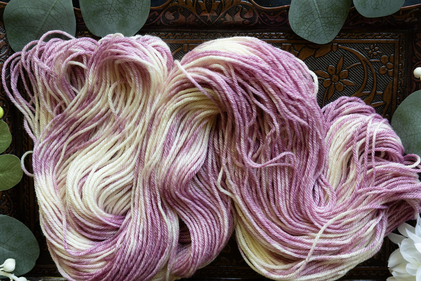 Blackberry Vanilla Swirl - Silk Sheep - DK Weight