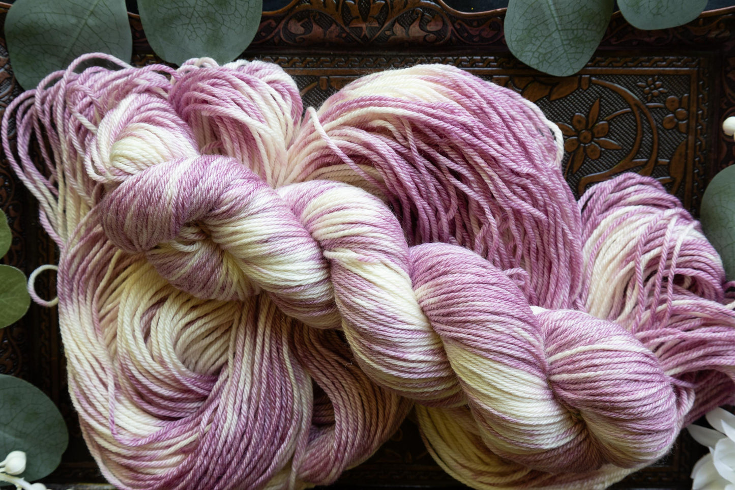 Blackberry Vanilla Swirl - Silk Sheep - DK Weight