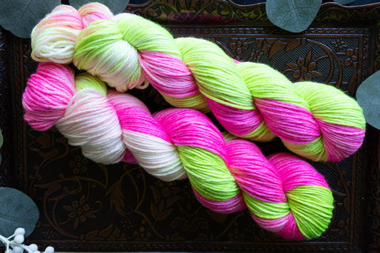 Kiwi Strawberry Sorbet - Silk Sheep - DK Weight