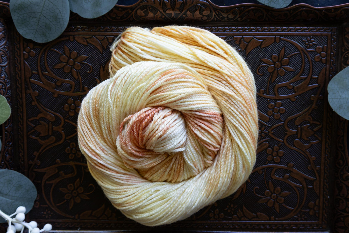Caramel Vanilla Swirl - Silk Sheep - DK Weight