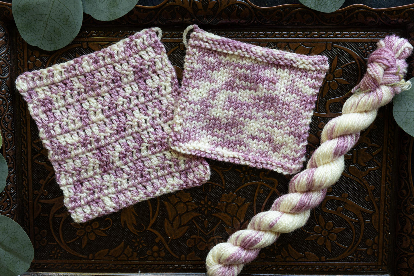 Blackberry Vanilla Swirl - Mini Skein - DK Weight