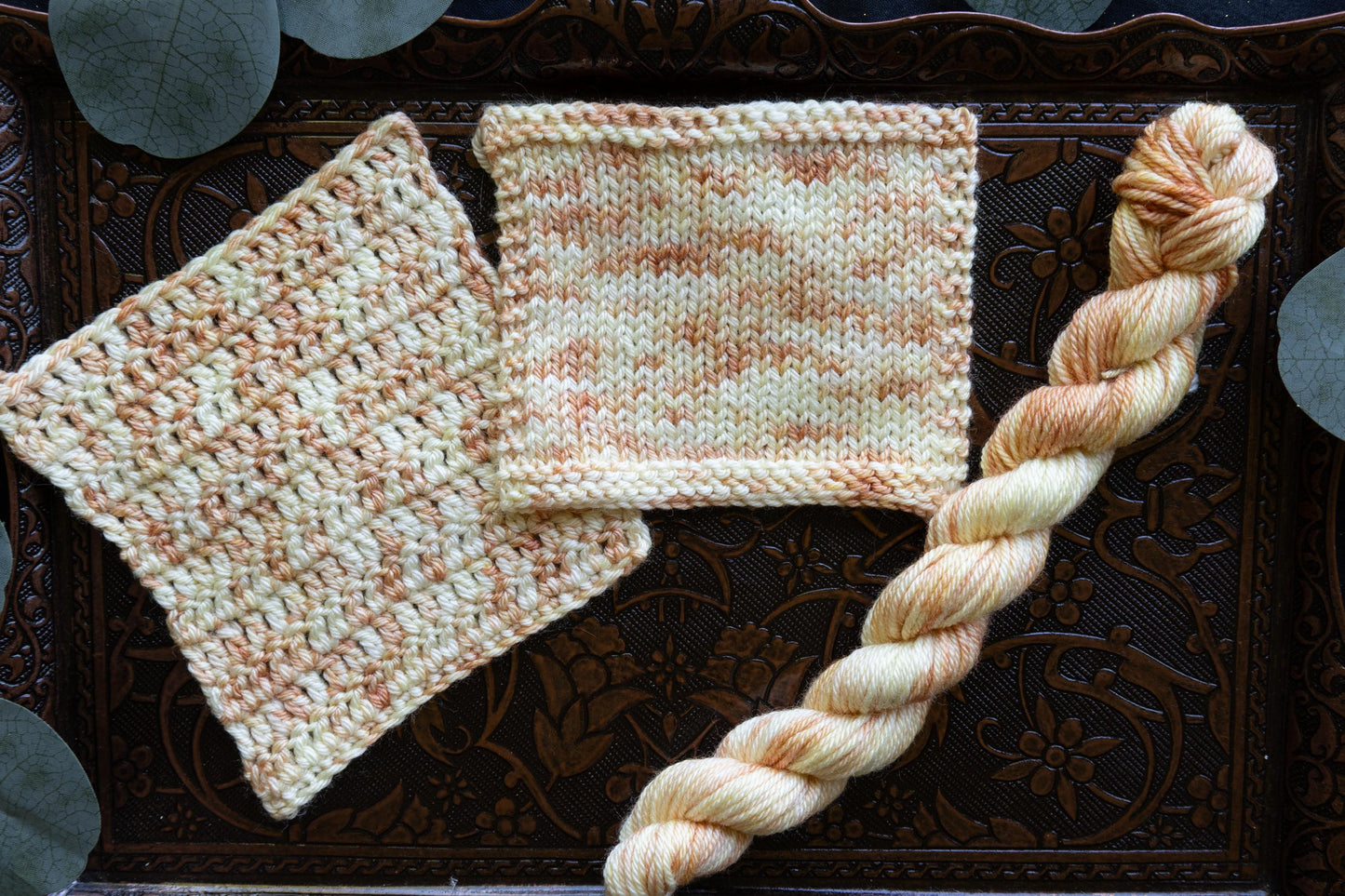 Caramel Vanilla Swirl - Mini Skein - DK Weight