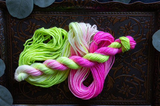 Kiwi Strawberry Sorbet - Mini Skein - DK Weight